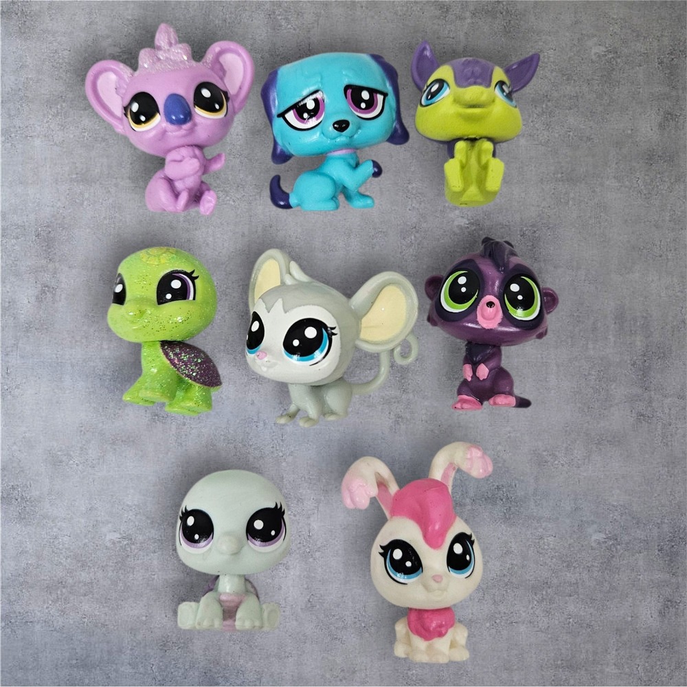 Littlest Pet Shop Mini LPS Figures Lot of 8 Toy Collection Cute Animals A103